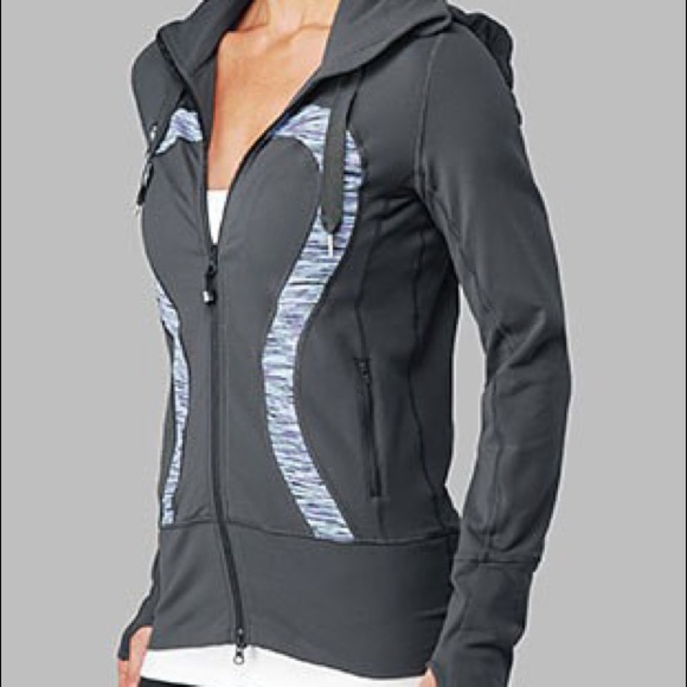 Lululemon In Stride Jacket Size 8 Grey/Purple